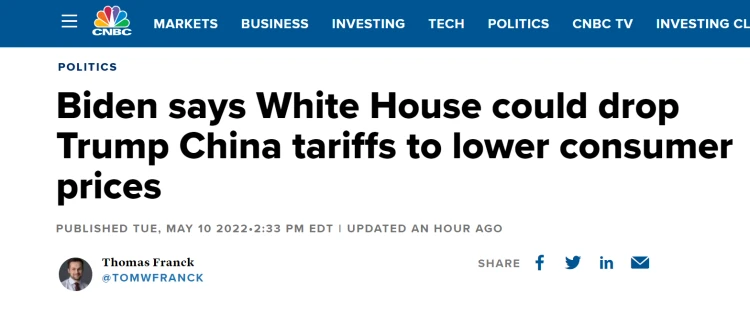A CNBC acabou de ouvir que Biden disse no dia 10 que poderia cancelar algumas...